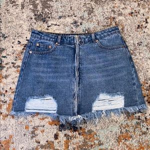Mid rise Denim Skirt